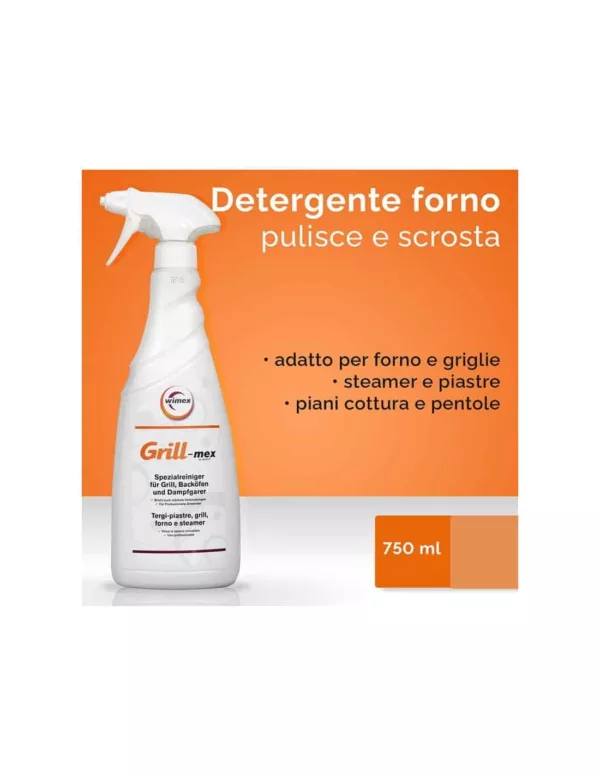 Grill-mex Detergente Forno, Grill, Piastre 750ml - immagine 8