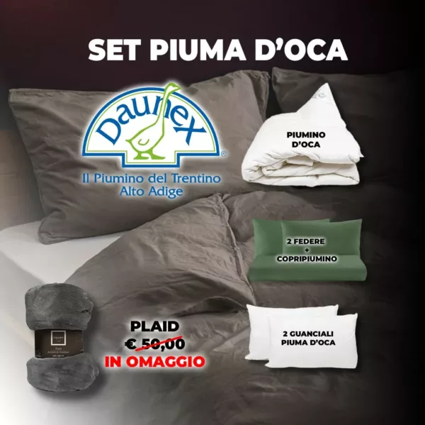 Set Piuma d'oca DAUNEX